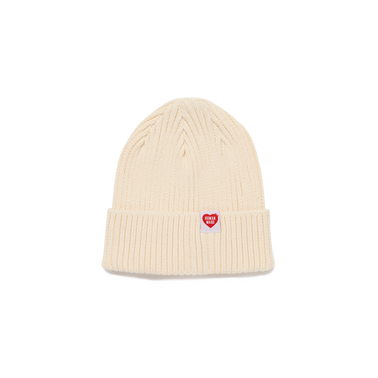 Human Made Cotton Rib Beanie White HM31GD107