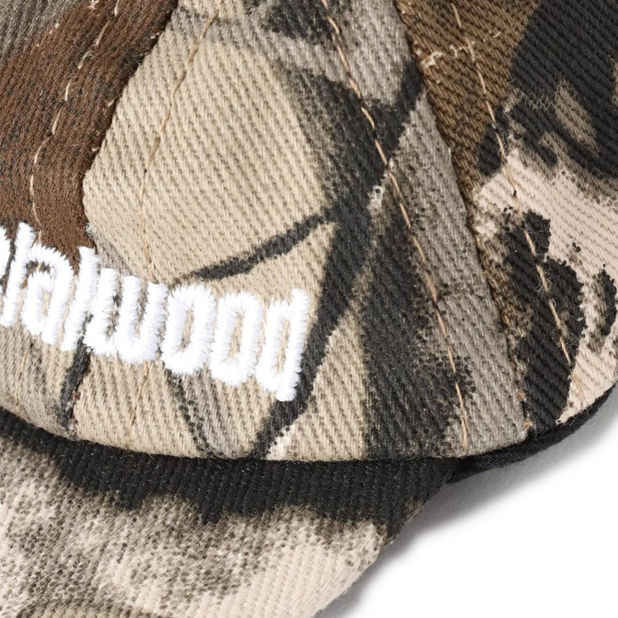 Metalwood Camo Hat Keychain Real Leaf Camo