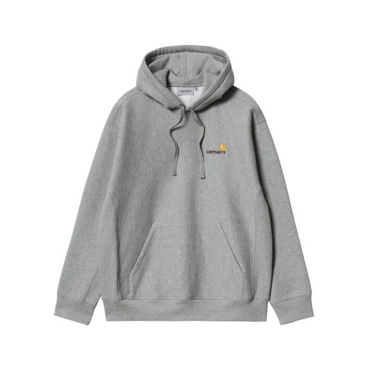 Carhartt WIP Hooded American Script Sweat Grey Heather