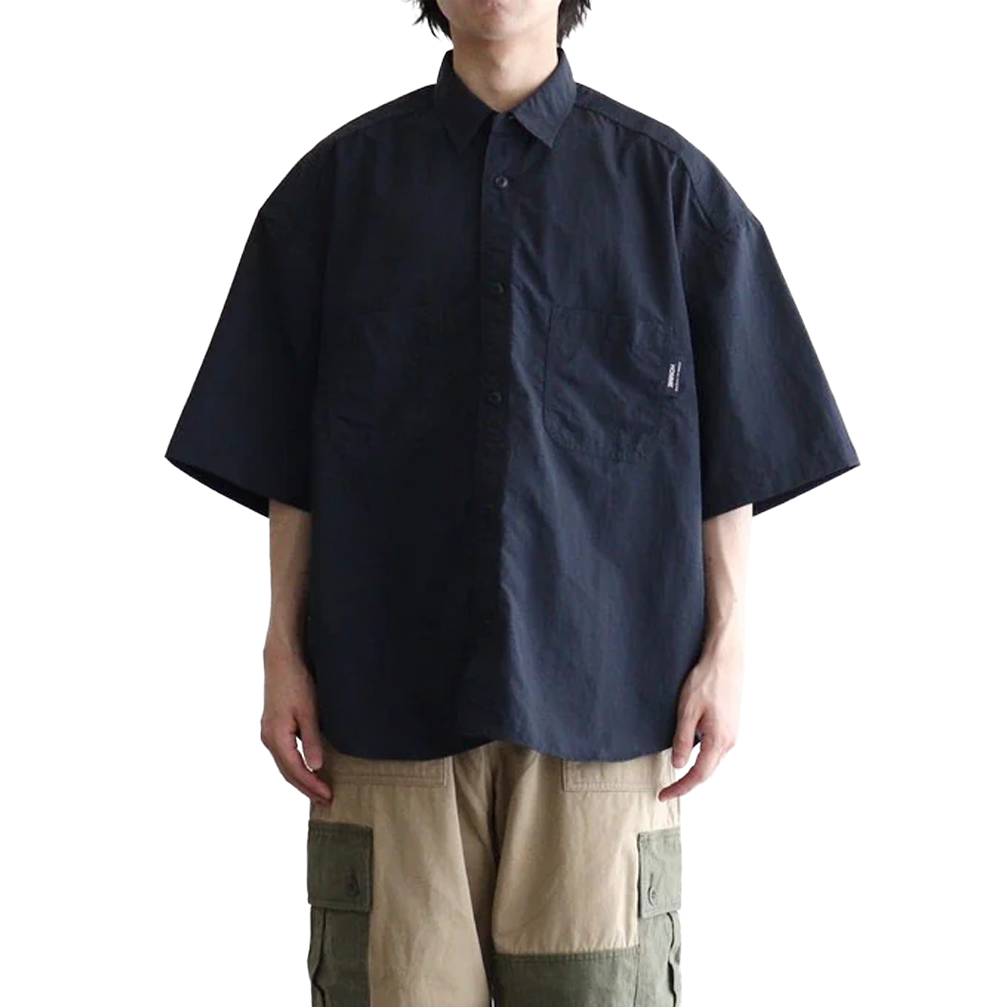Comme des Garcons Homme Buttoned Shirt HQ-B021-051 Navy