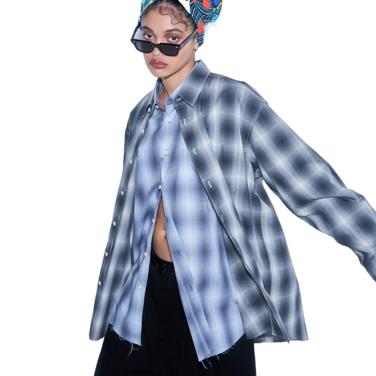 Magic Stick Prime Fit Lux Ombre Shirt Blue