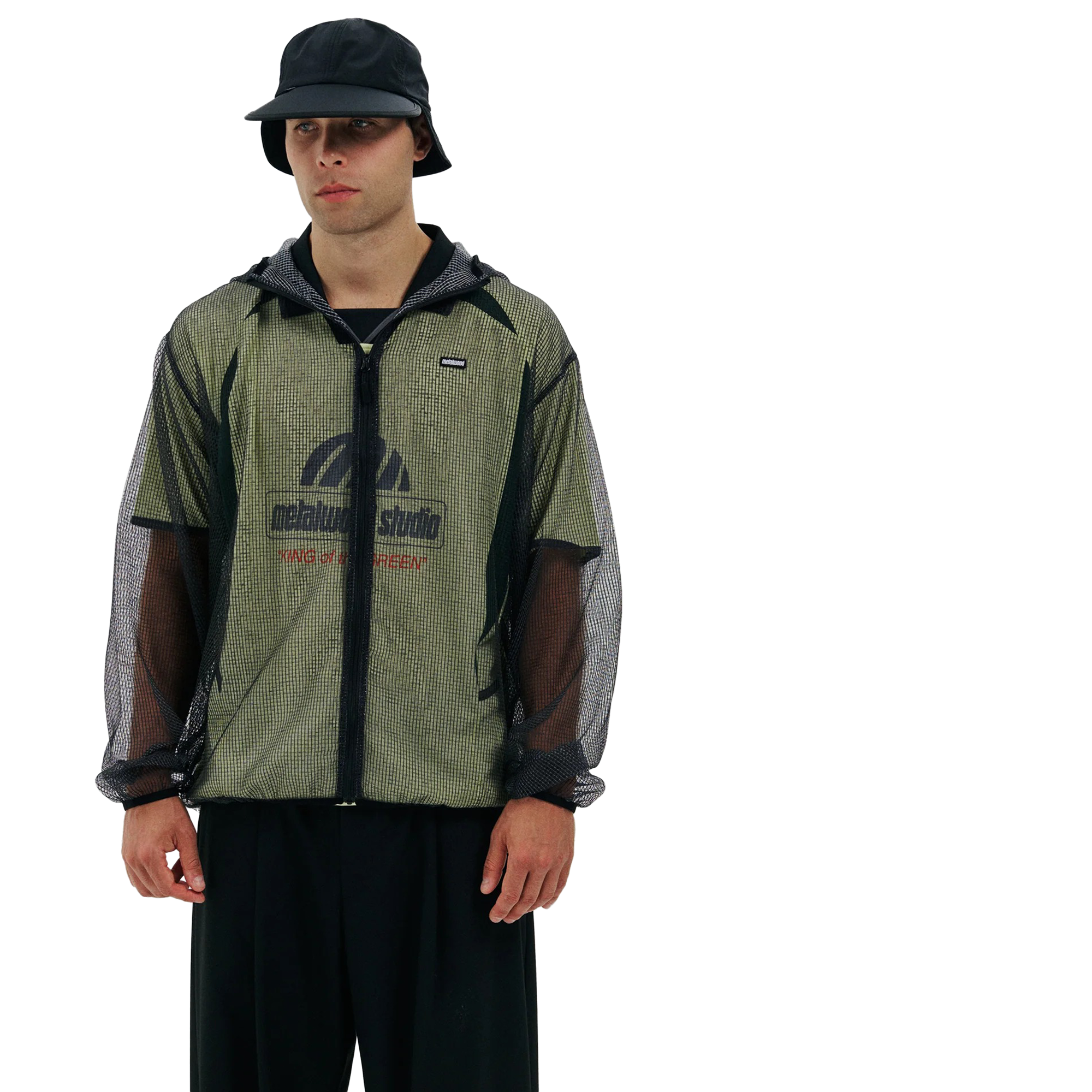 Metalwood Net Parka Black