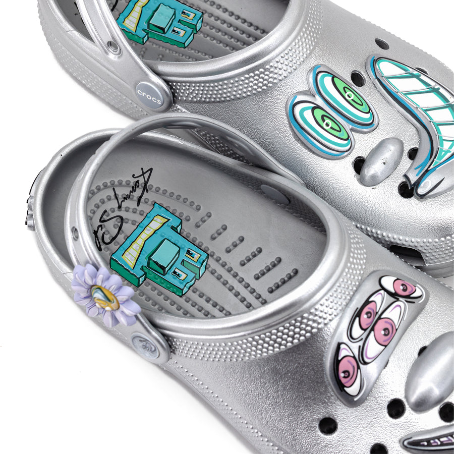 Crocs Kenny Scharf Classic Clog Silver 209487-040