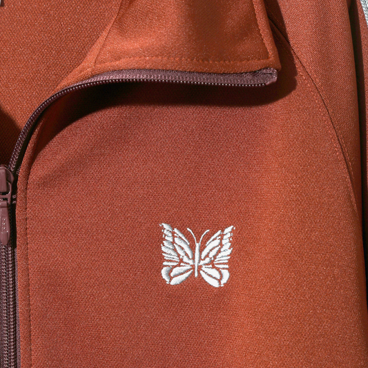Needles Track Jacket Poly Smooth Rust