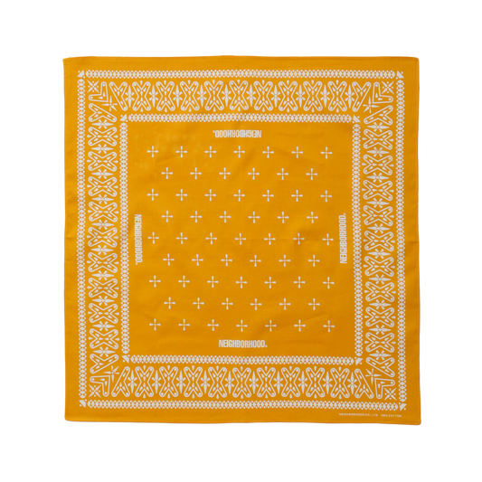 Neighborhood Cross Pattern Bandana Yellow
