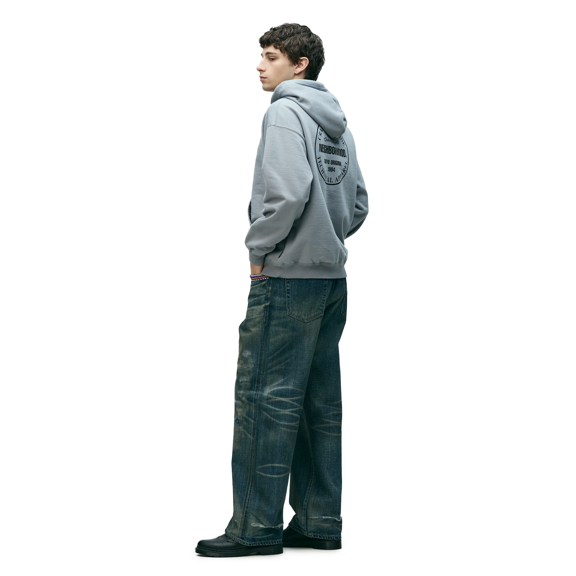 Neighborhood Savage Denim Dp Wide Pants Indigo 261XBNH-PTM07IN
