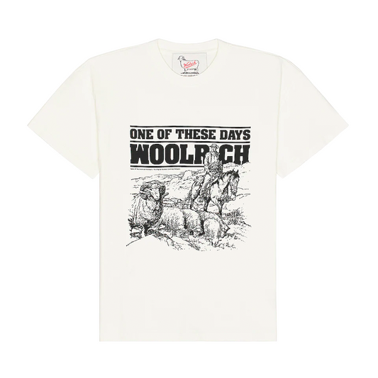 One Of These Days x Woolrich Graphic Tee Bone
