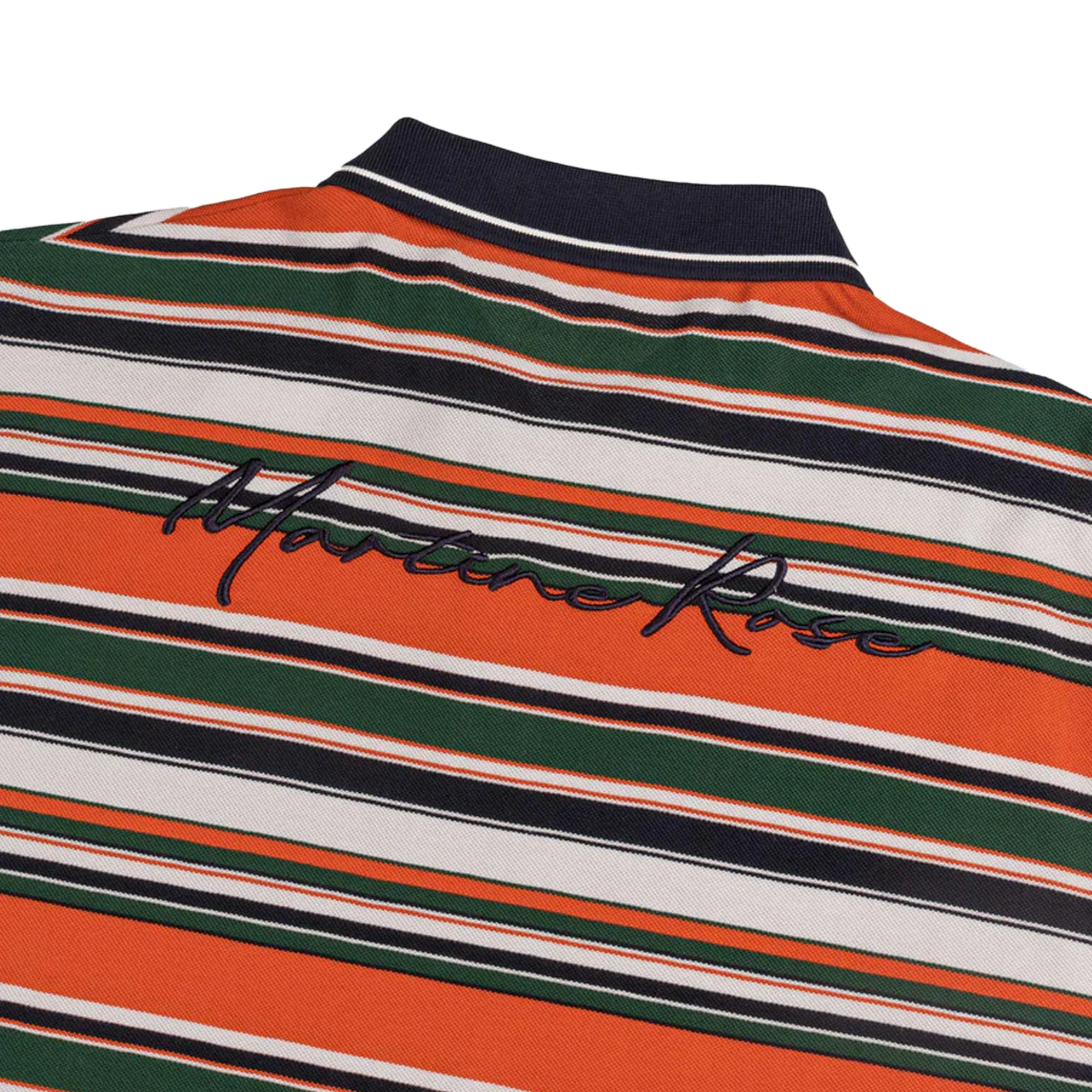 Martine Rose Oversized Polo Green/Orange