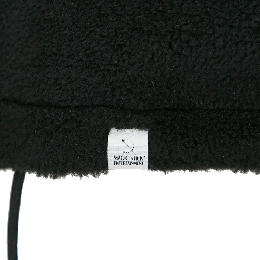 Magic Stick Fleece Zip Up Jacket Black Multi Embroidery Version 23AW-MS10-030
