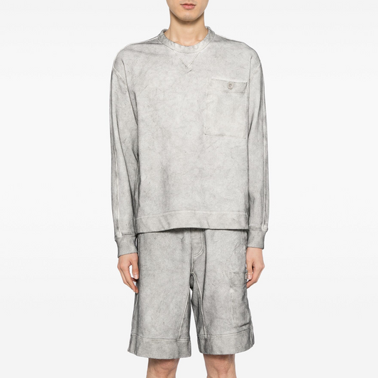 Ten c Felpa Girocollo Grigio Perla