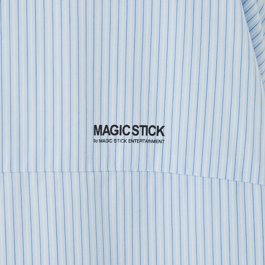 Magic Stick Light Puff Dress Shirt Blue Stripes 23SS-MS1-005