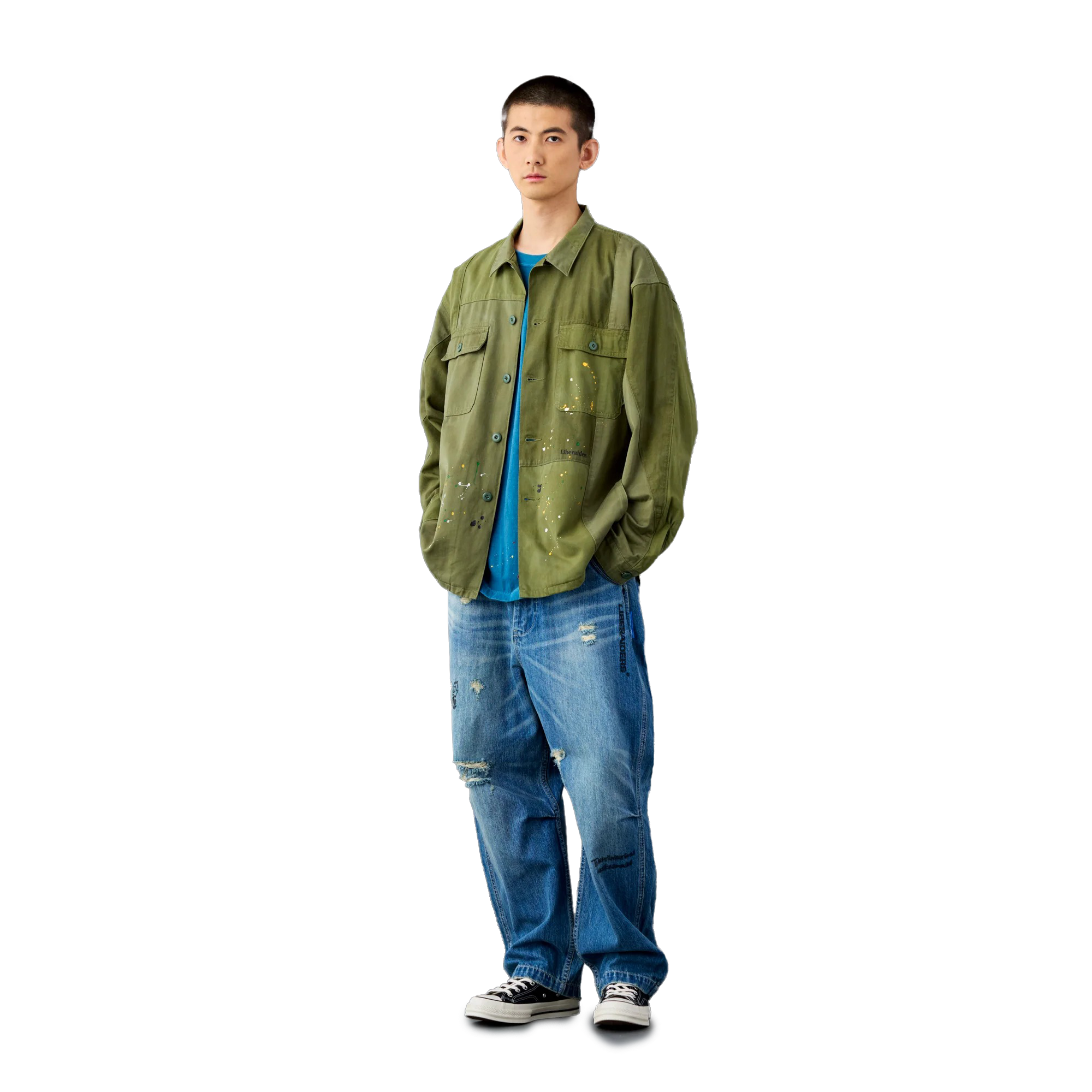Liberaiders Patchwork BDU Shirt Olive