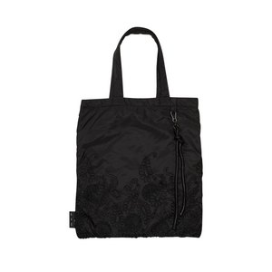 Song For The Mute Tote Bag Embroidered Paisley Black