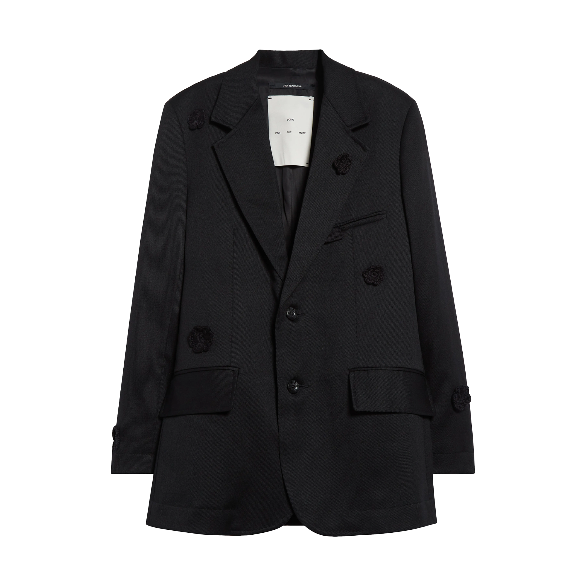Song For The Mute "Daisy" Oversized Blazer Black
