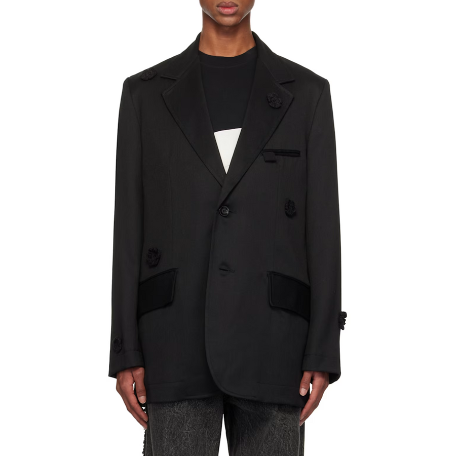 Song For The Mute "Daisy" Oversized Blazer Black