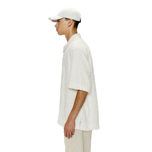 Song For The Mute Zip Up Box Shirt White