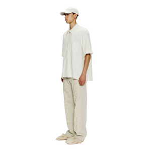 Song For The Mute Zip Up Box Shirt White