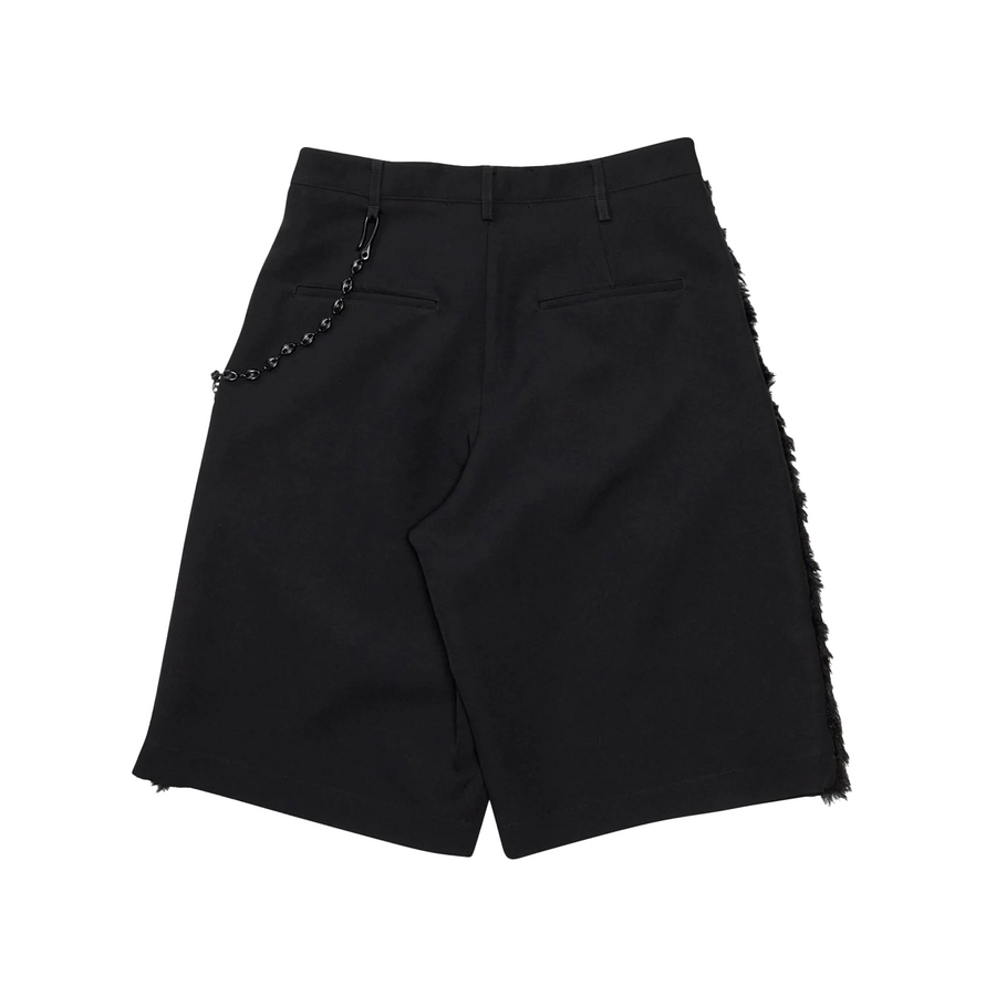 Song For The Mute Single Pleated Shorts Black