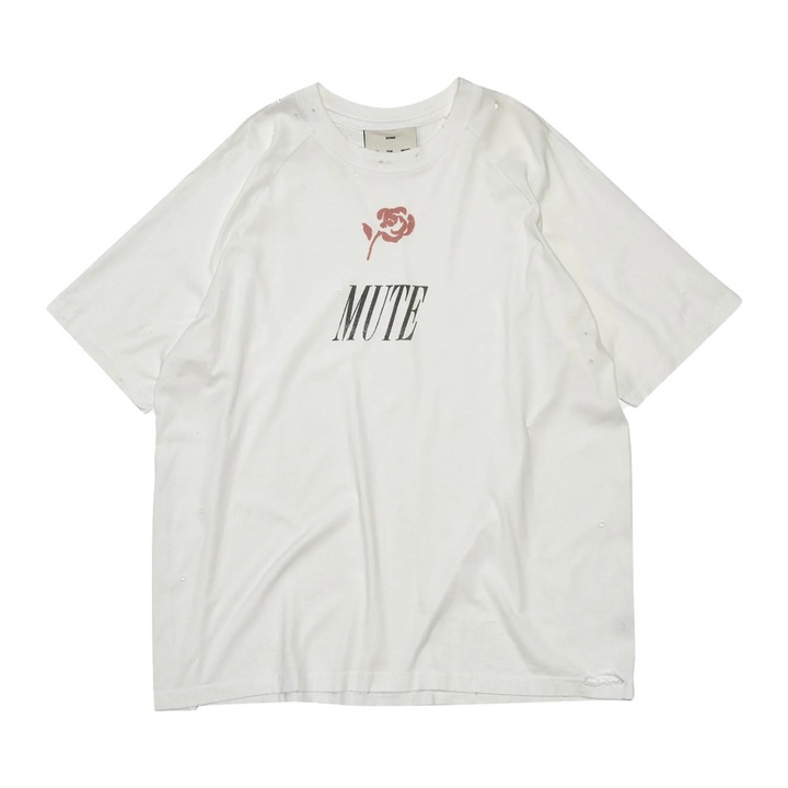 Song For The Mute "Mute" Raglan T-Shirt White