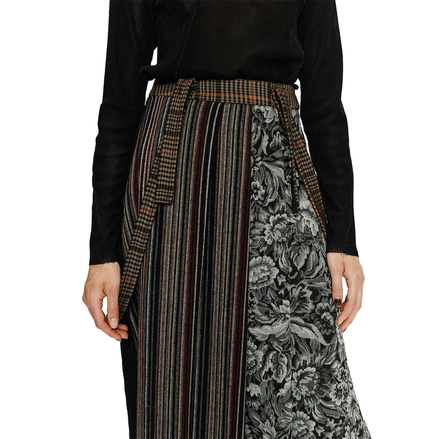 Song For The Mute Pleated Skirt Multi