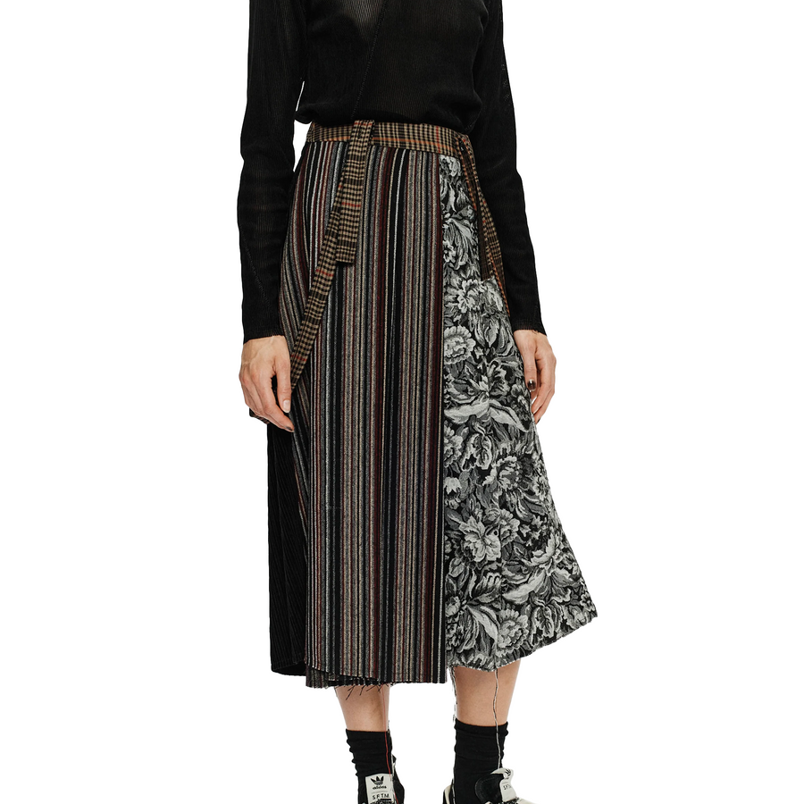 Song For The Mute Pleated Skirt Multi