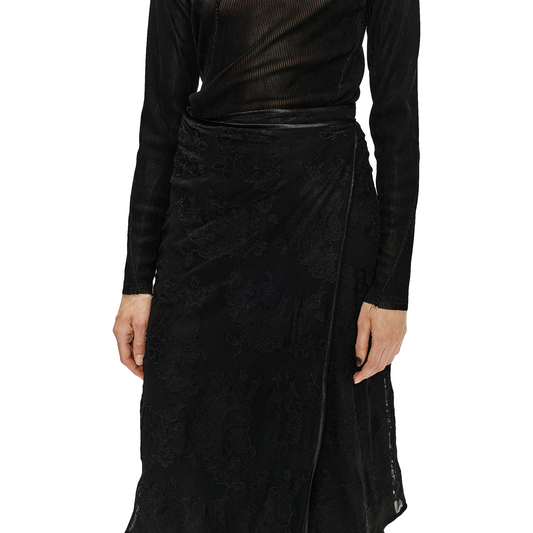 Song For The Mute Women's Wrap Skirt Black