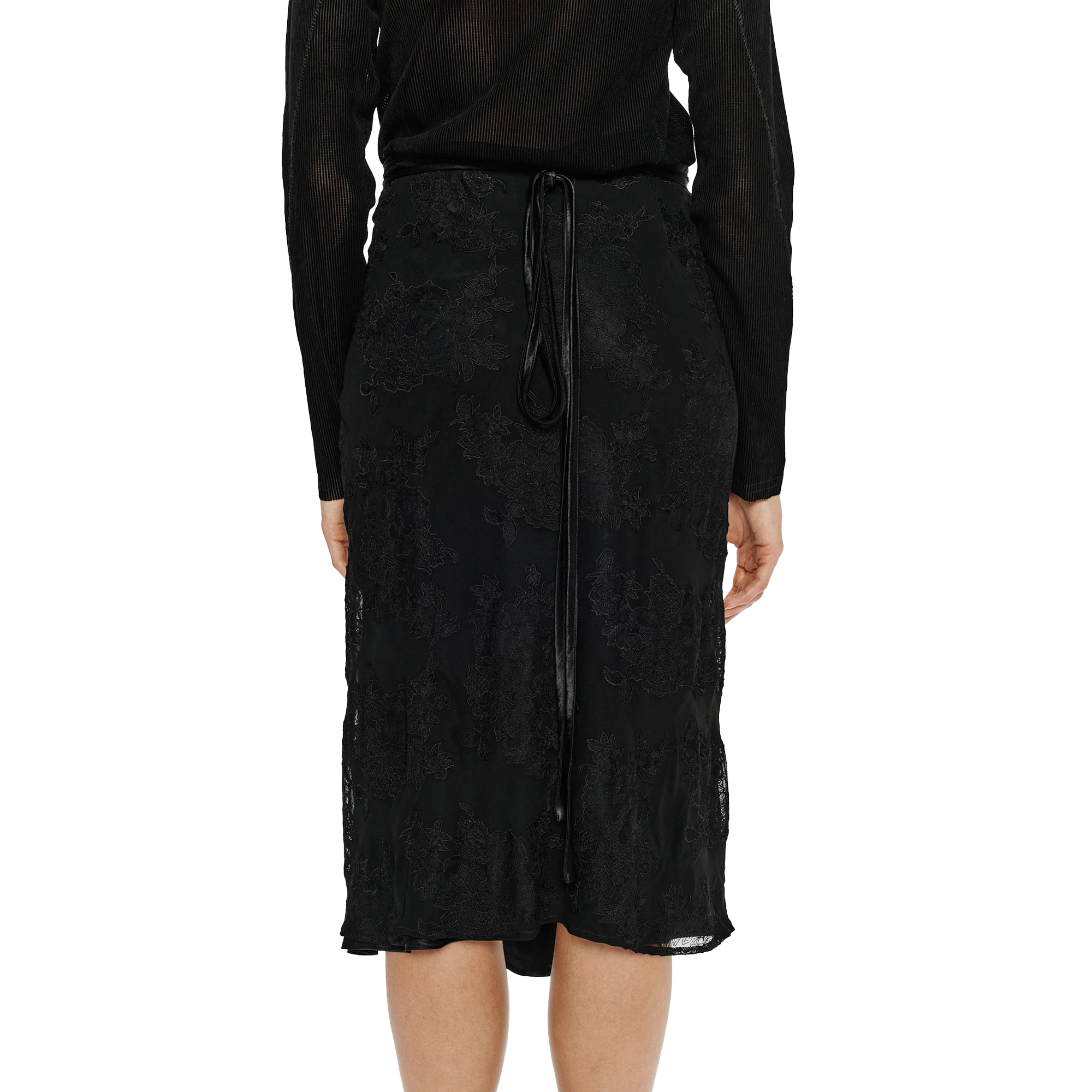 Song For The Mute Women's Wrap Skirt Black