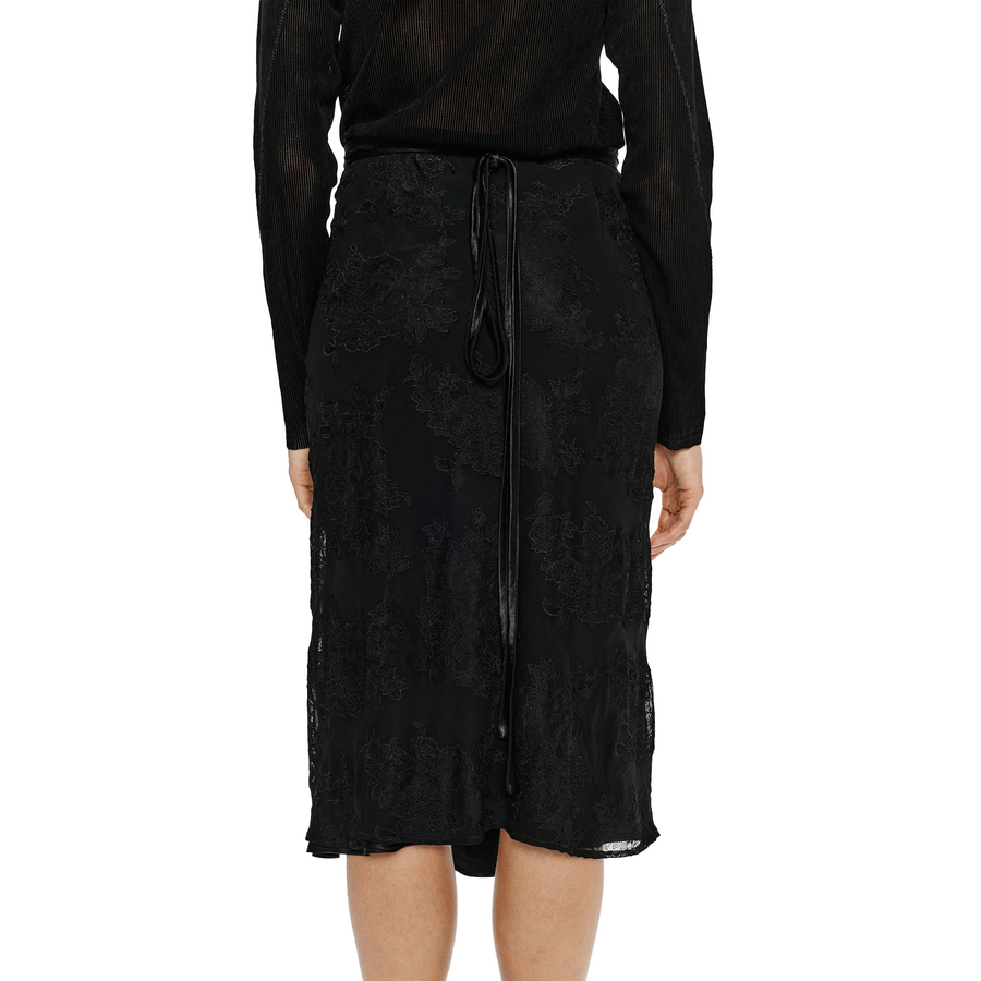 Song For The Mute Wrap Skirt Black