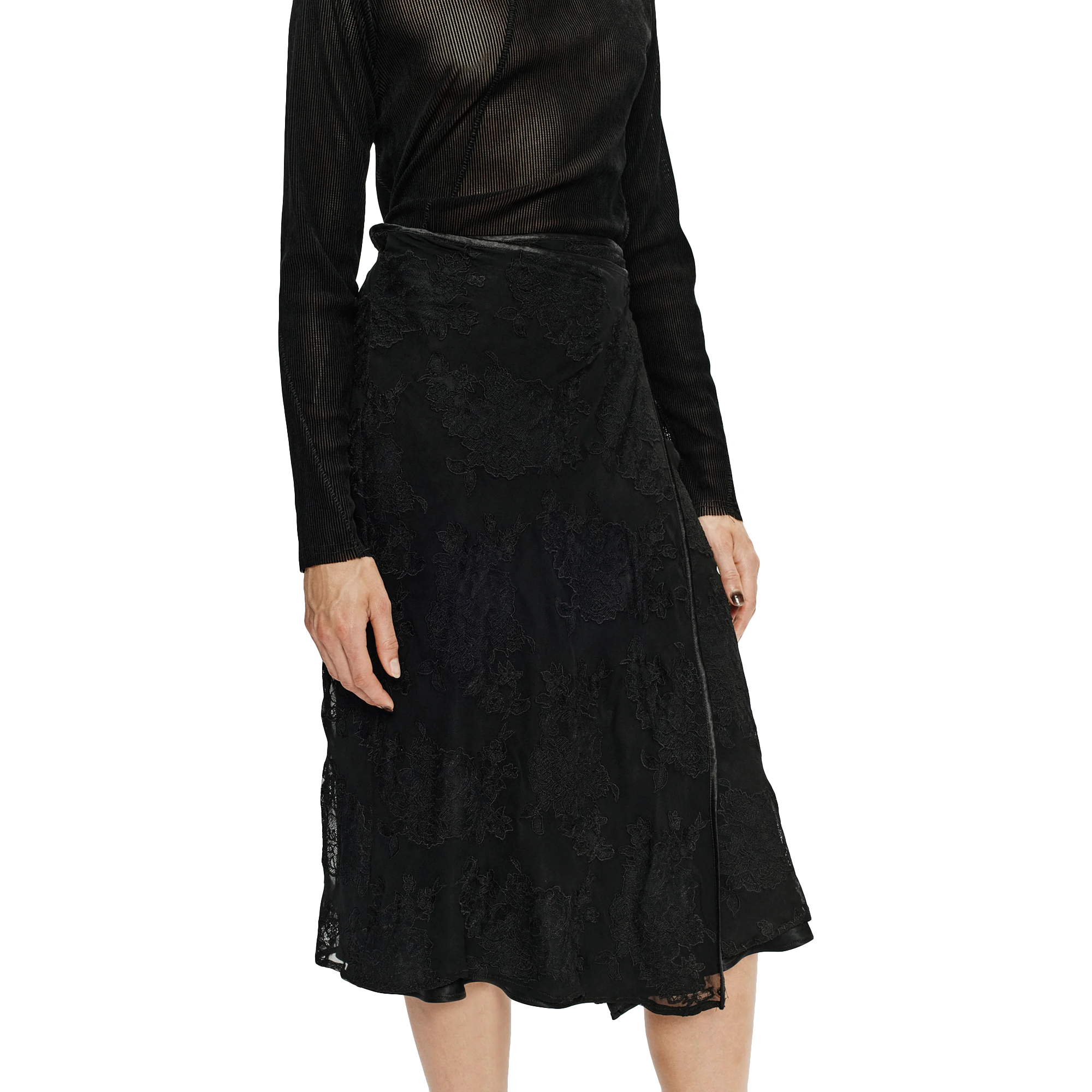 Song For The Mute Women's Wrap Skirt Black