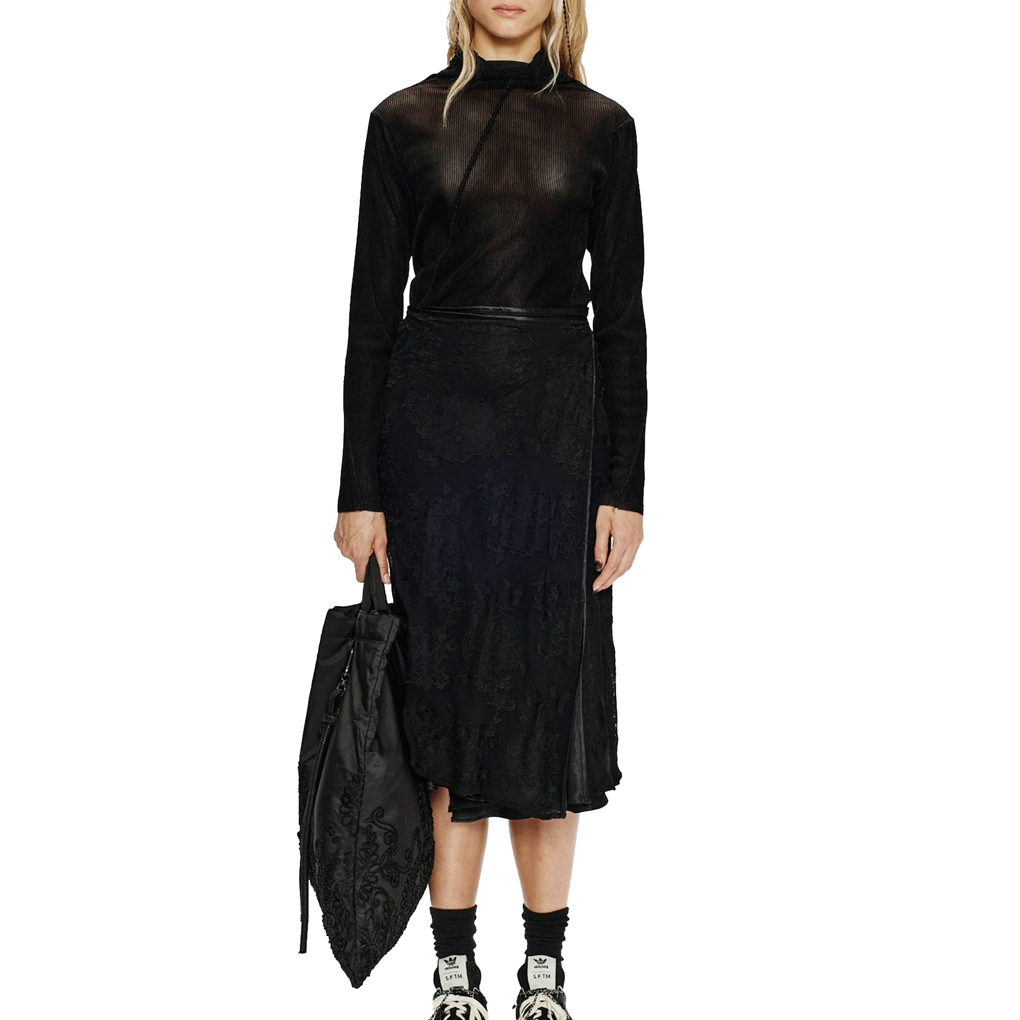 Song For The Mute Women's Wrap Skirt Black