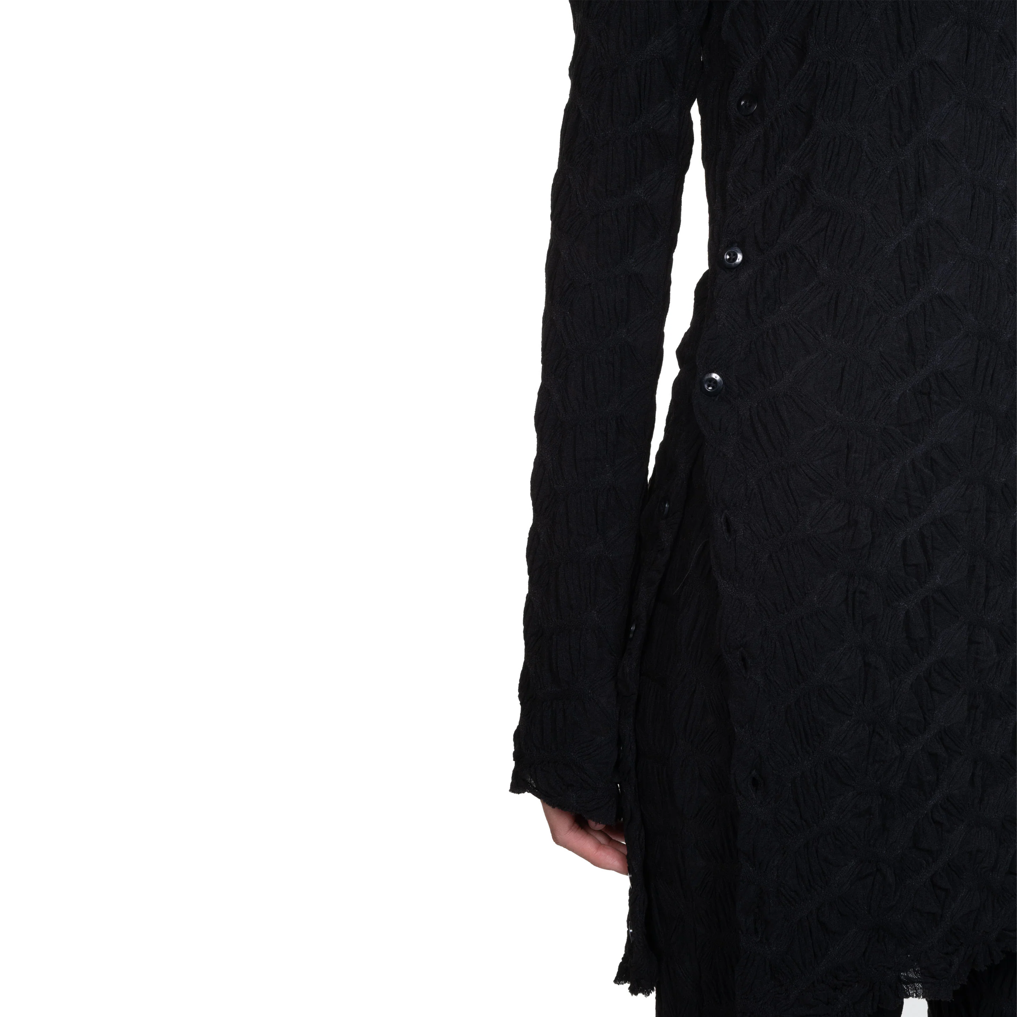 Song For The Mute Women's Side Split LS Black