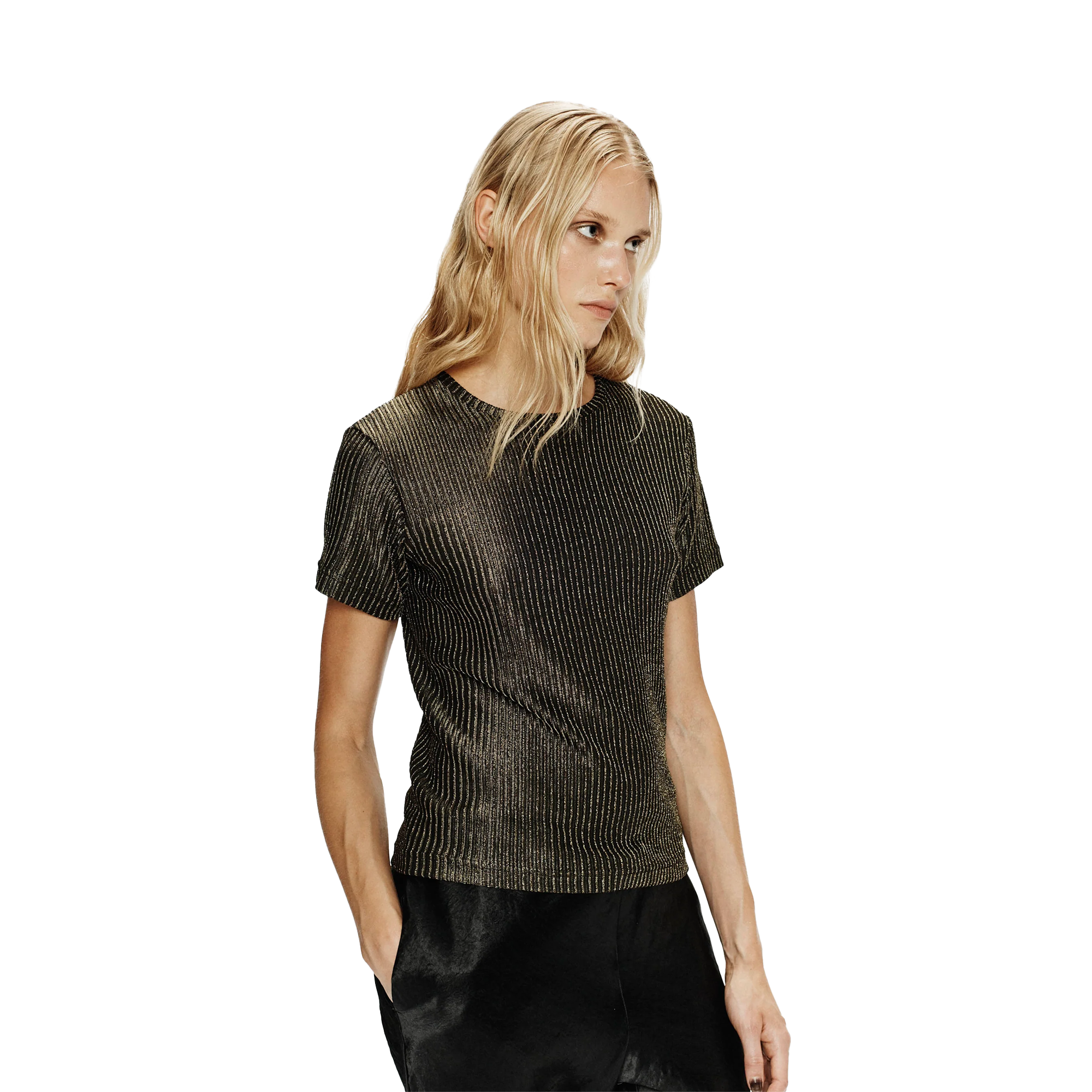 Song For The Mute Women's Slim T-Shirt Gold