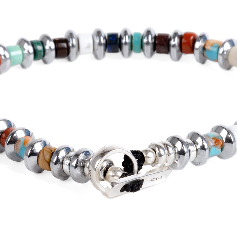 Mikia Hematite Roundel Bracelet Multi