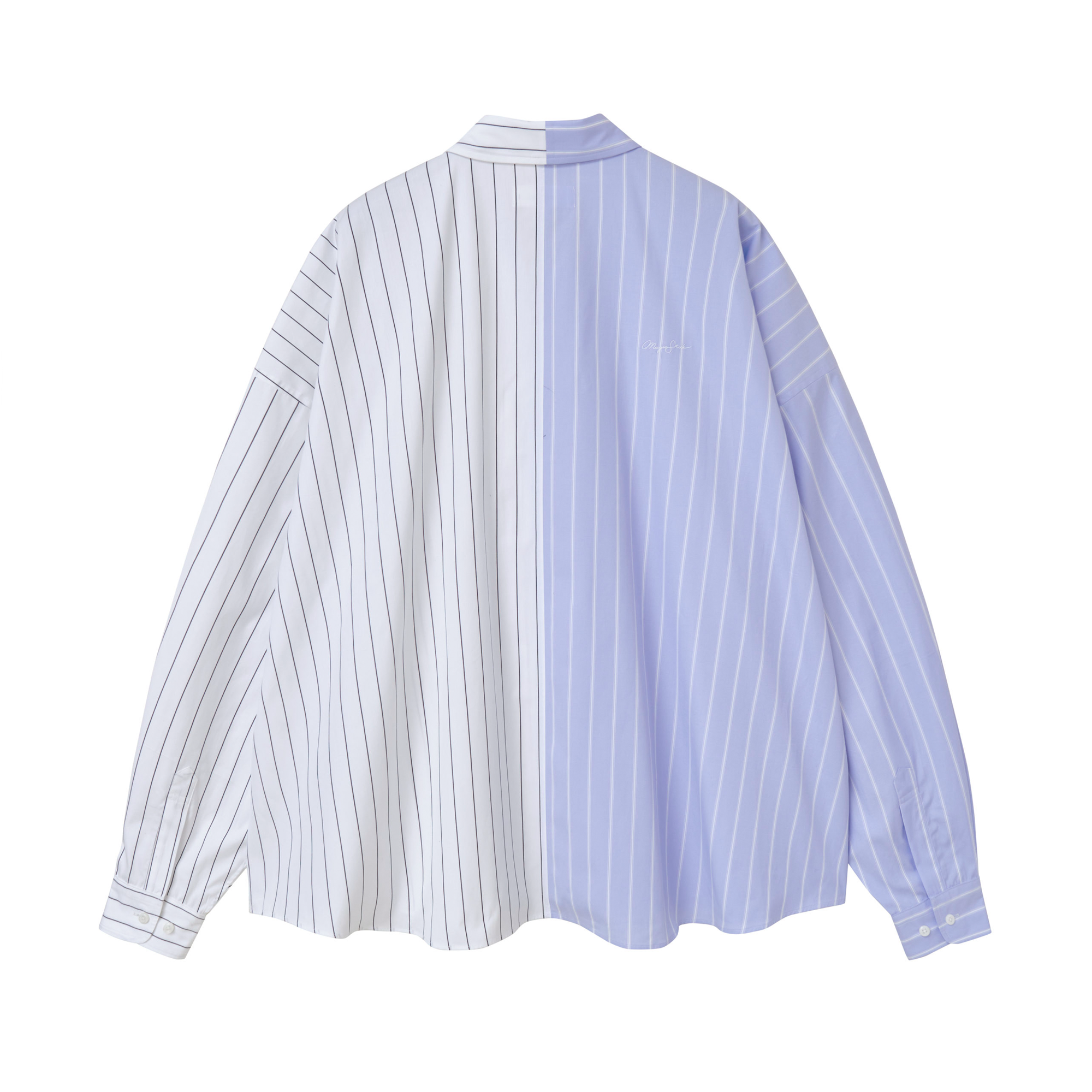 Magic Stick 2 Face Dress Shirt BW Stripes Mix