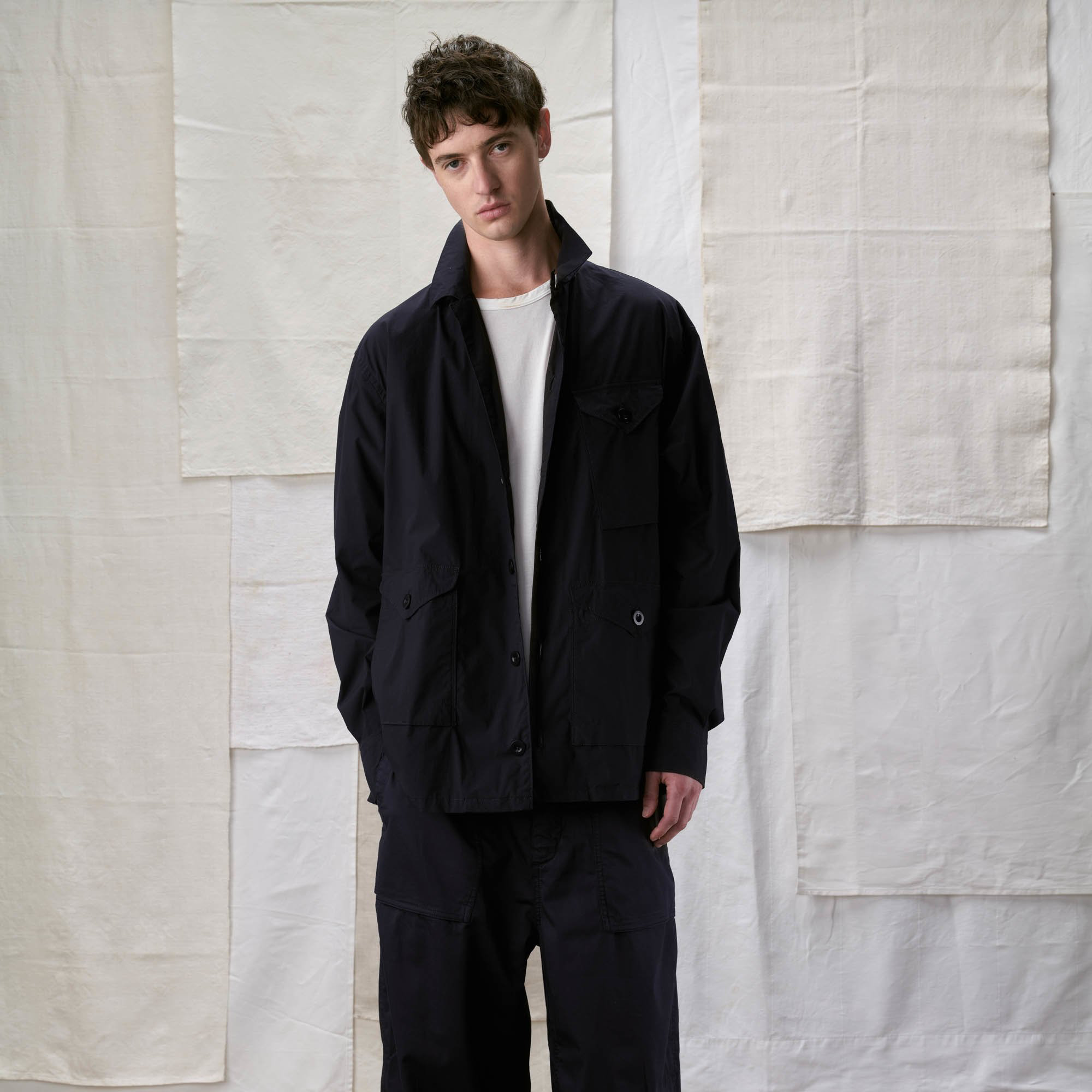 Ten c Lightweight Mid Layer Jacket Navy
