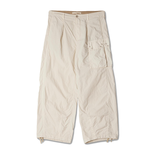 Ten c Pantalone Cargo Tasconato Bianco Garza