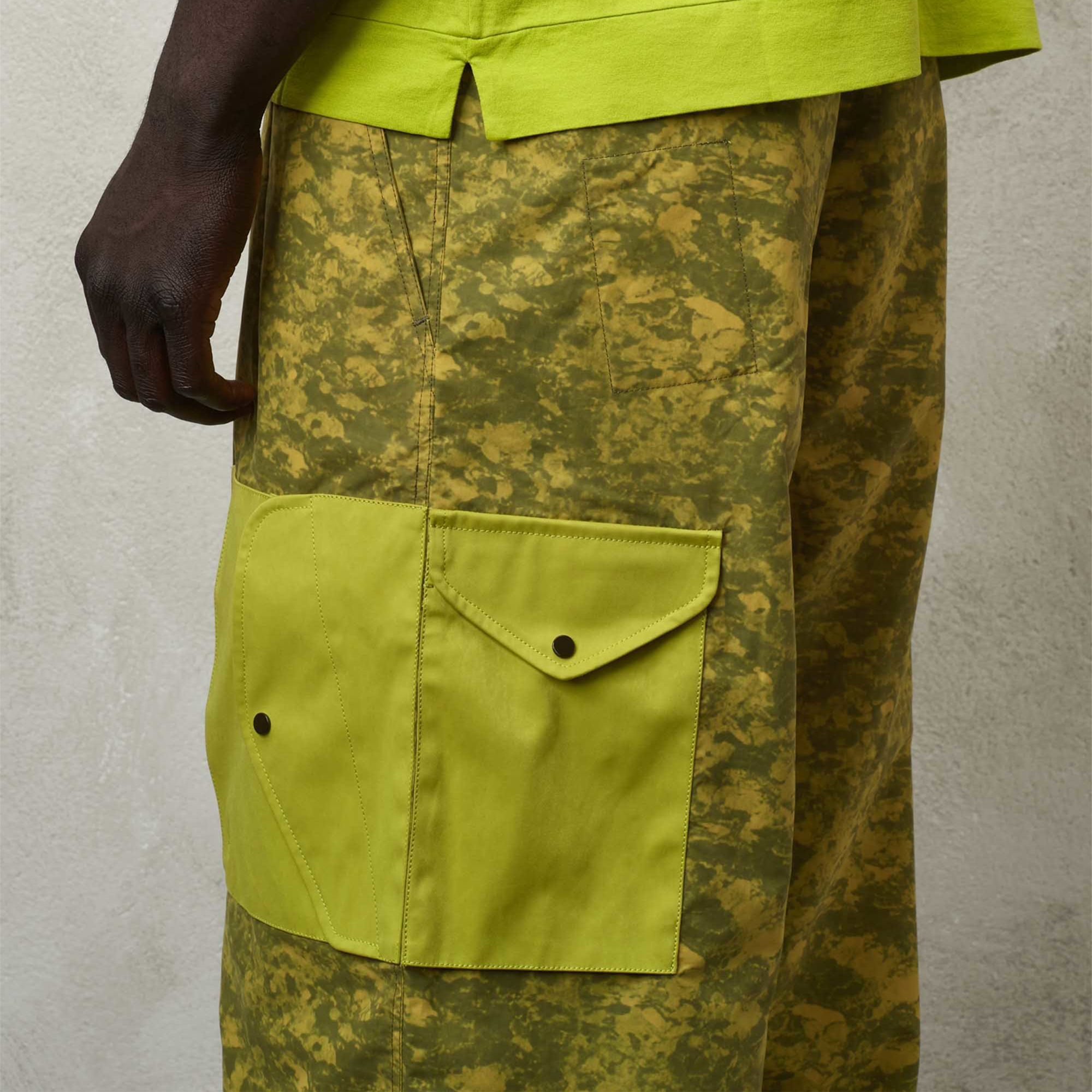 Ten c x Awake Cargo Trousers Absinthe Green