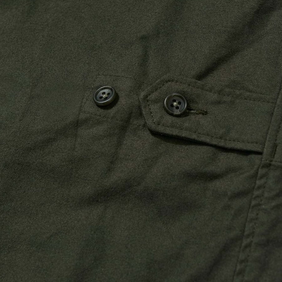 Engineered Garments Loiter Jacket B Olive Cotton Brushed Hb