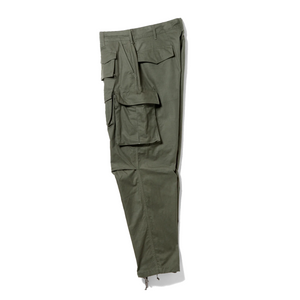 Engineered Garments Fa Pant B Olive Cotton Brushed Hb