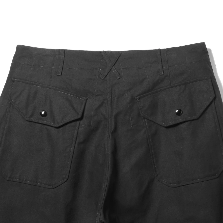 Engineered Garments Over Pant A Black Cotton Brushed Hb