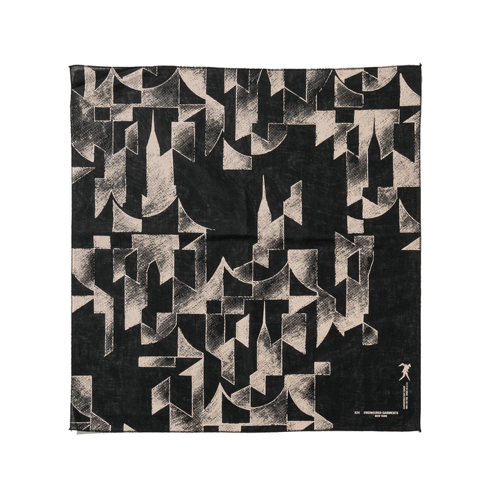 Engineered Garments Printed Bandana D Black - NYC