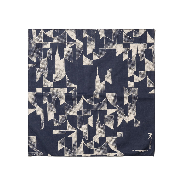 Engineered Garments Printed Bandana D Navy - Nyc