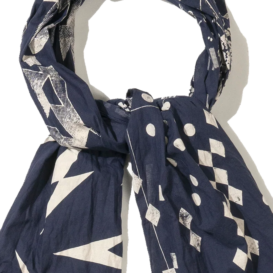 Engineered Garments Bandana Patchwork Scarf B Navy Patchwork