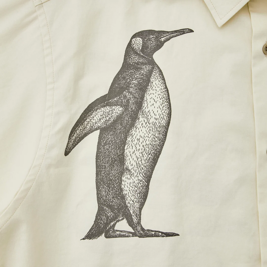 Magic Stick Penguin Shirt Natural White