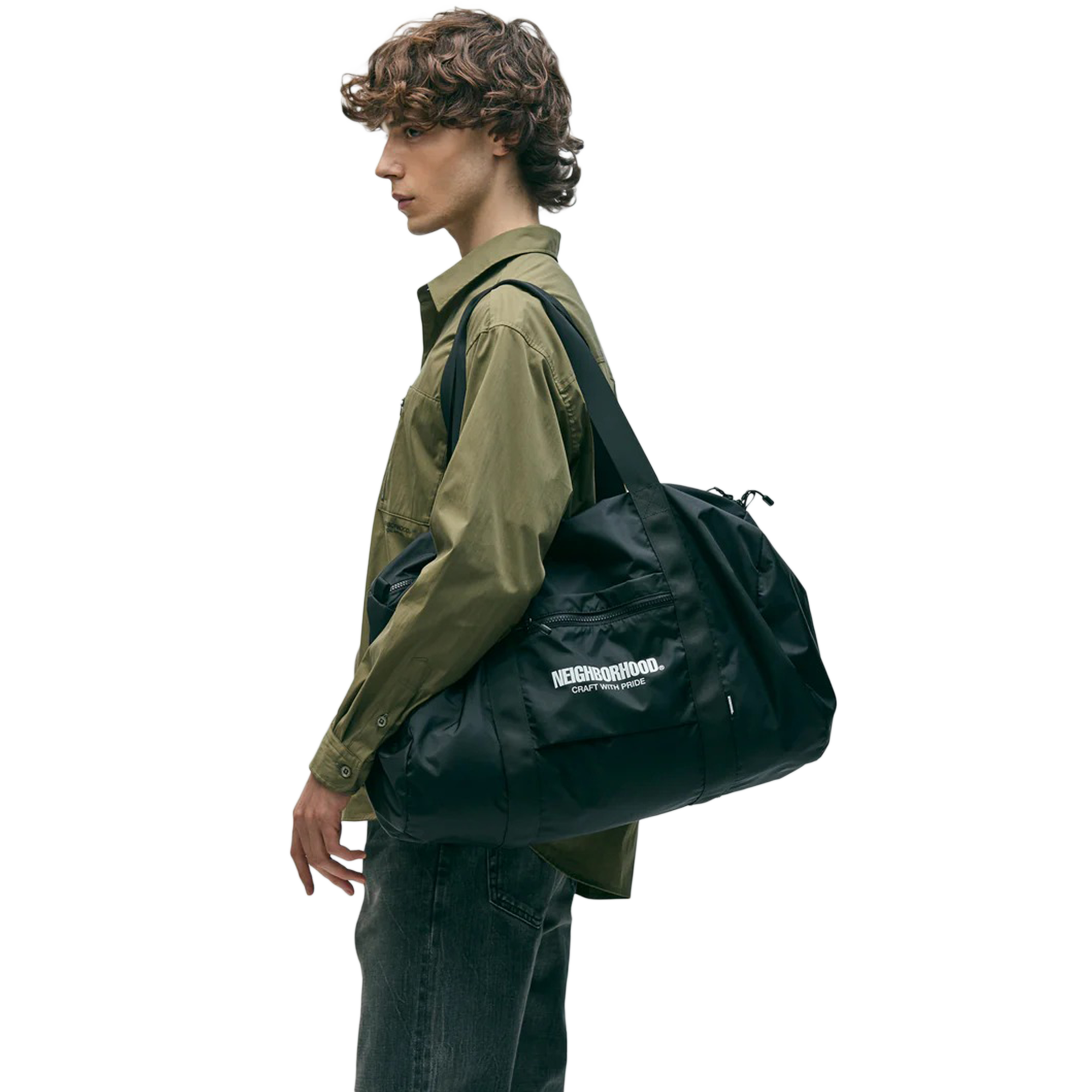 Neighborhood Pocketable Boston Bag Black 252FJNH-CG01