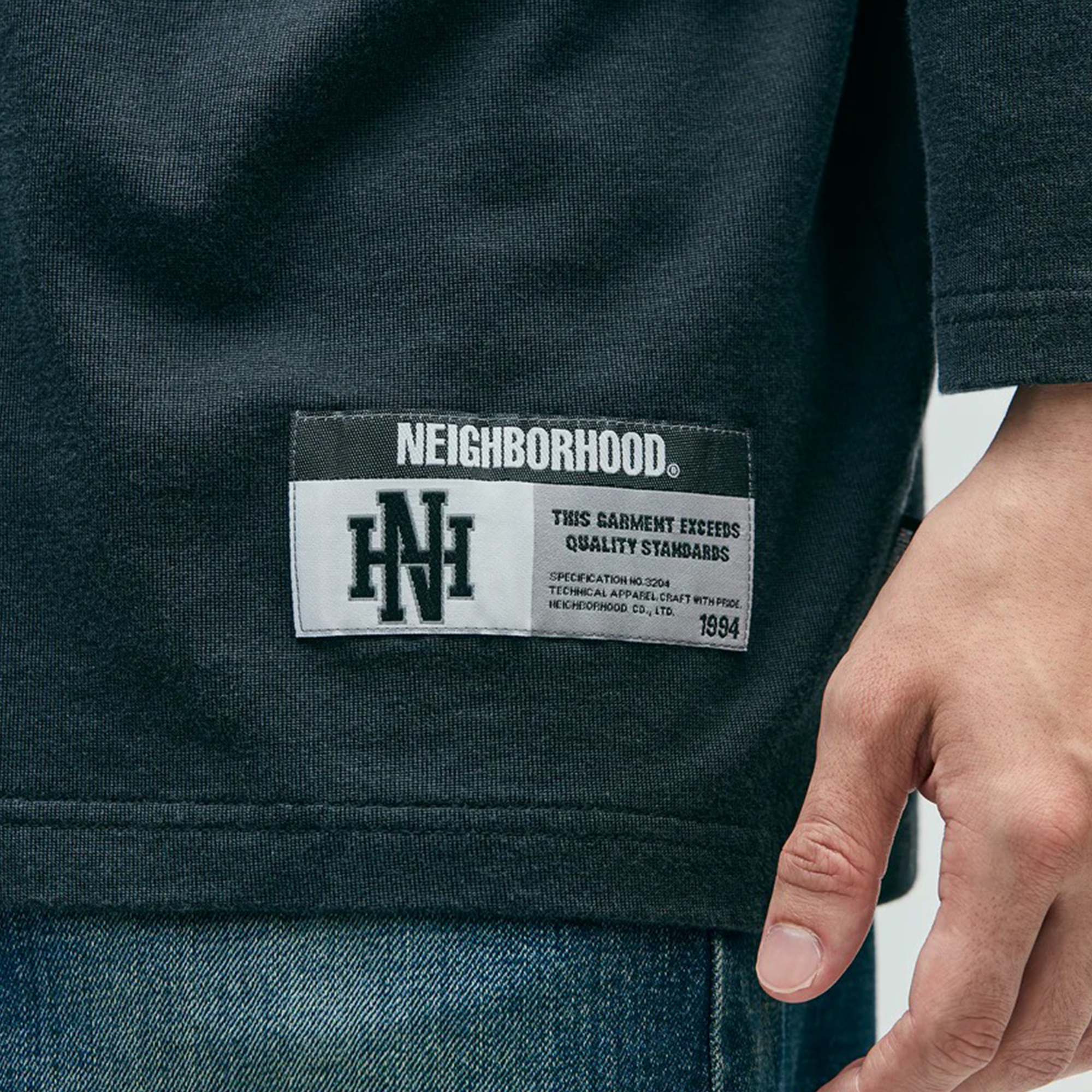 Neighborhood Football Shirt Long Sleeve Black 252FPNH-CSM13