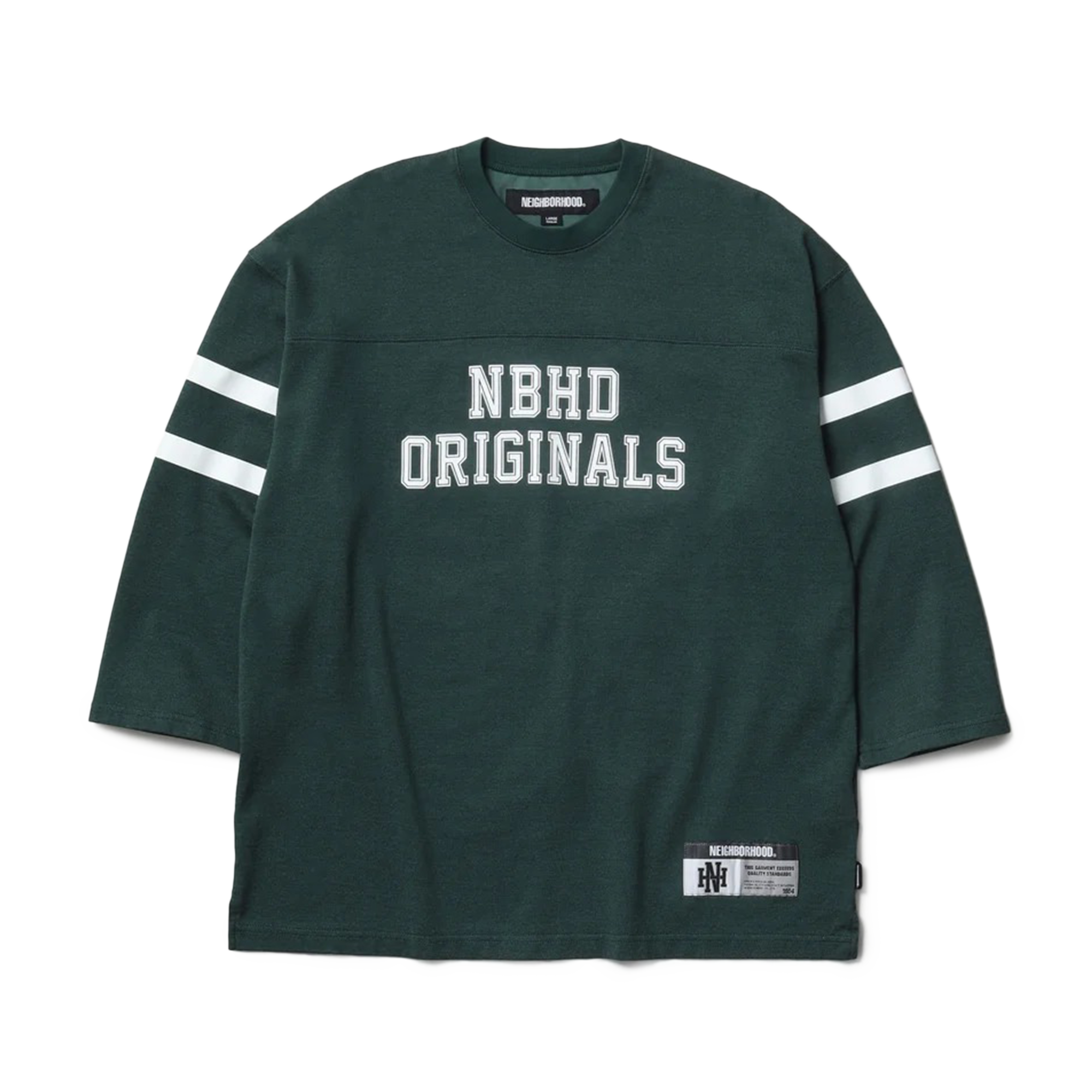 Neighborhood Football Shirt Long Sleeve Green 252FPNH-CSM13
