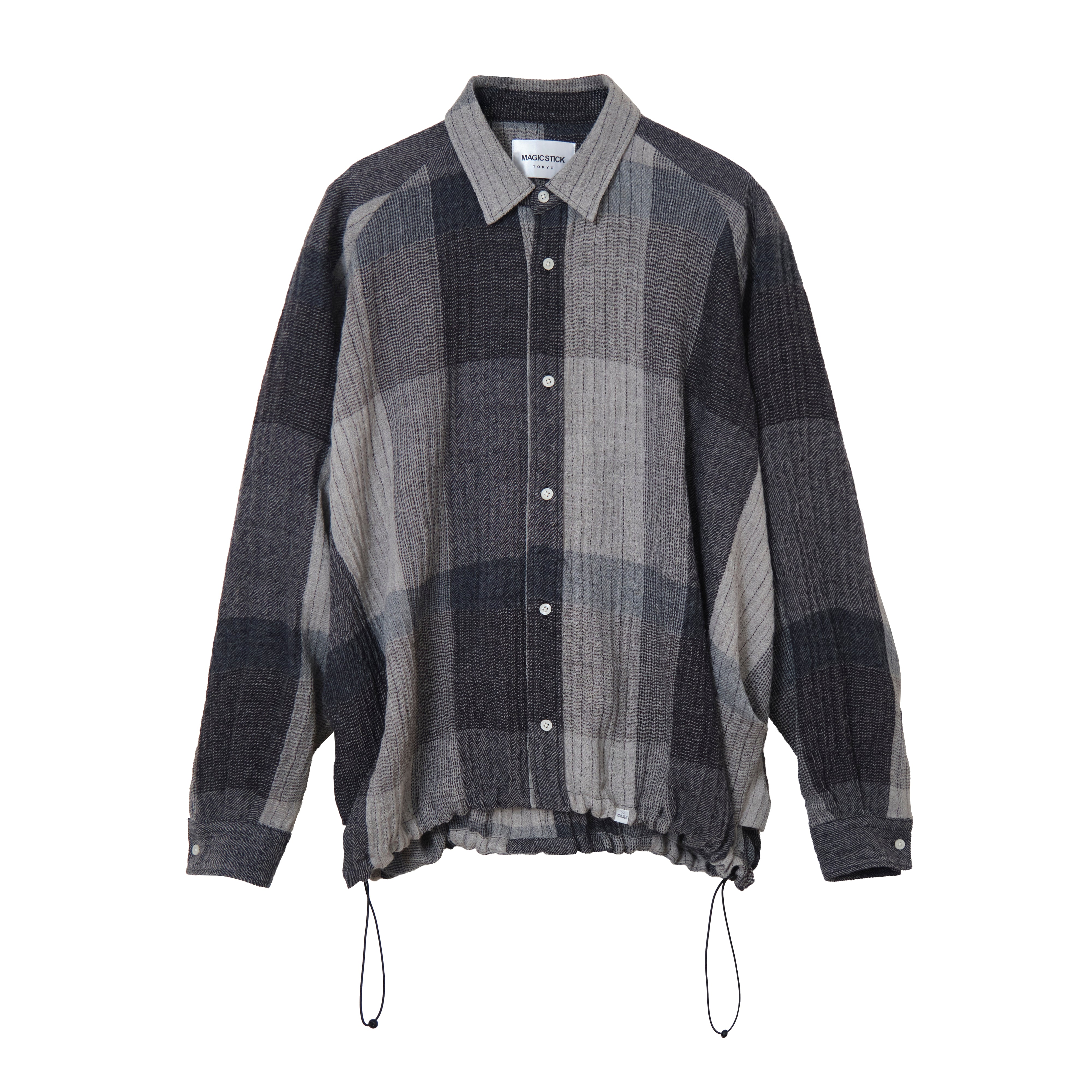 Magic Stick Draperie Nel Shirt Grey