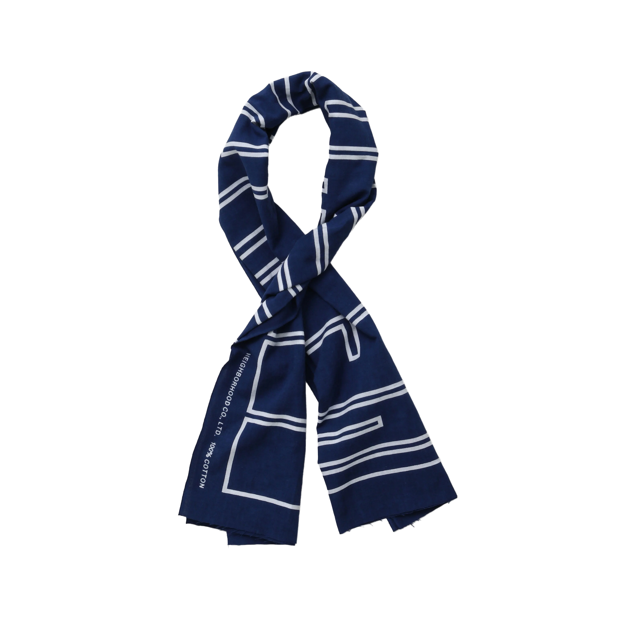 Neighborhood Kakumoji Tenugui Navy