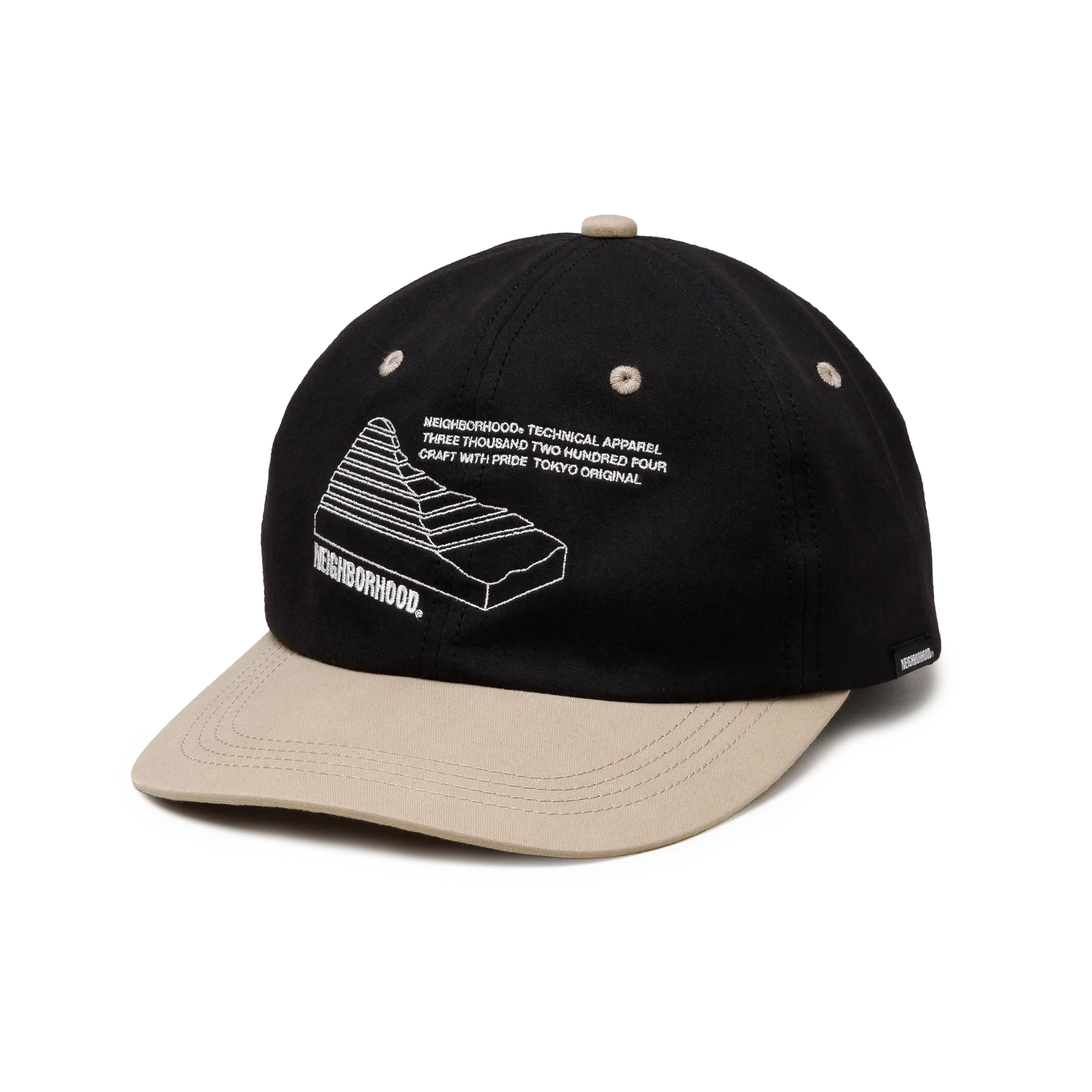 Neighborhood Bicolor Dad Cap Black